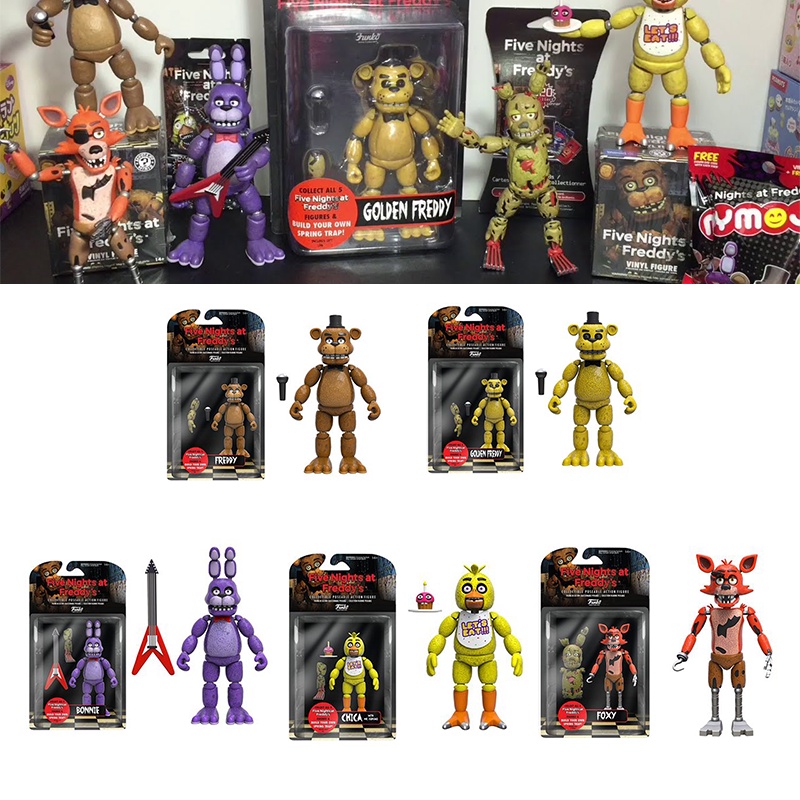 28styles set Five Nights at Freddy's Nhân Vật Hành Động PVC Mô Hình Bộ Sưu Tập Đồ Chơi Thu Nhỏ Quà Tặng Trẻ Em