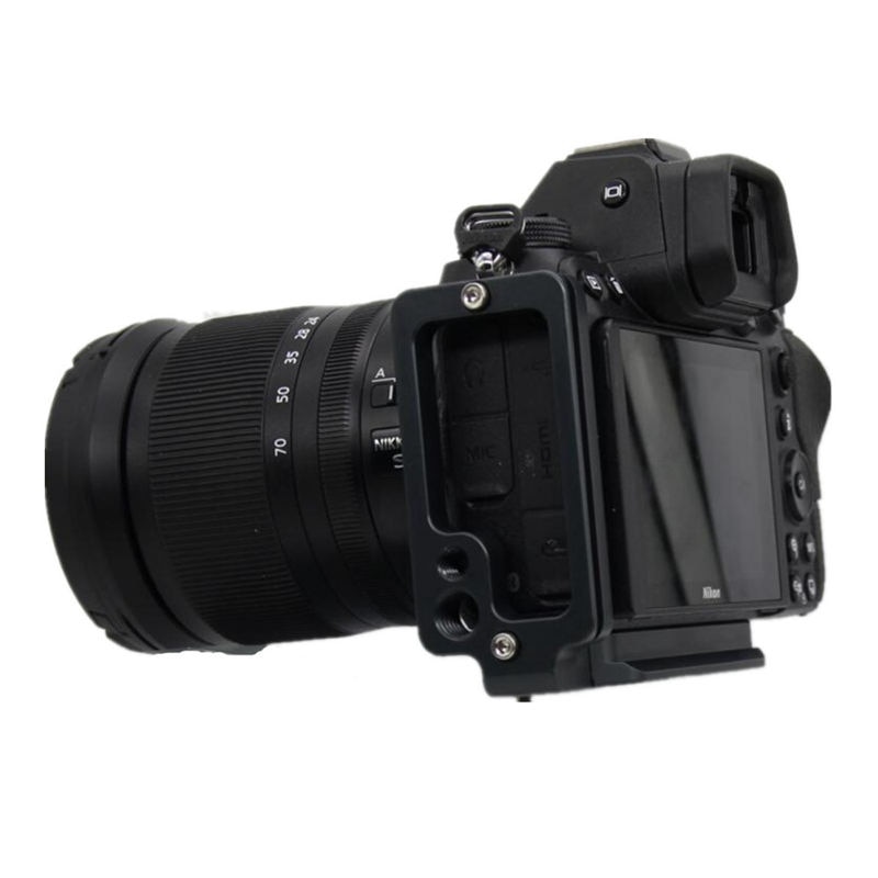 Tấm nhả nhanh Xtendable L Hình dạng Bắn thẳng đứng Tay cầm Qr Giá đỡ máy ảnh cho Nikon Z7 Z6 Arca-Swiss Rrs