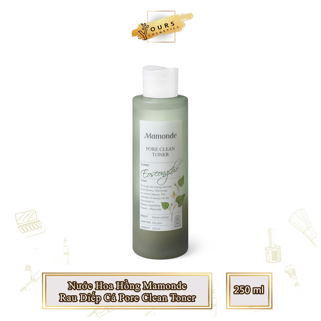 [Auth Hàn] Nước Hoa Hồng Mamonde Rau Diếp Cá Dành Cho Da Dầu Mụn Pore Clean Toner 250ml