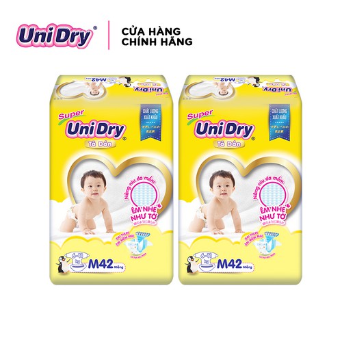 Combo 2 tã dán UniDry M42/L38/XL34