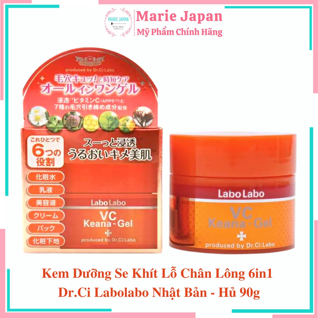 Kem Dưỡng Se Khít Lỗ Chân Lông 6in1  Dr.Ci Labo Labo Nhật Bản - Hủ 90g