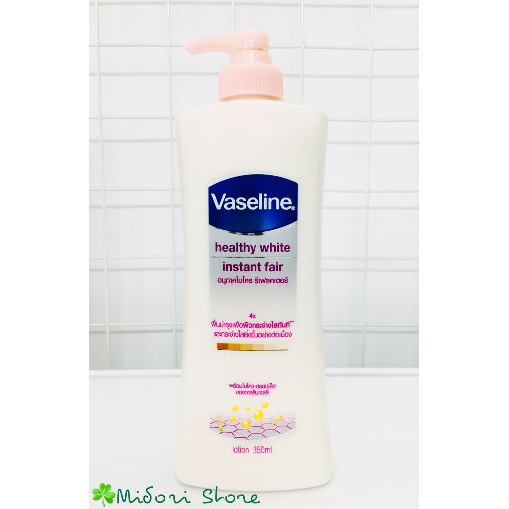 Sữa dưỡng thể trắng da chống nắng Vaseline 3x Healthy White 400ml (Thái Lan)