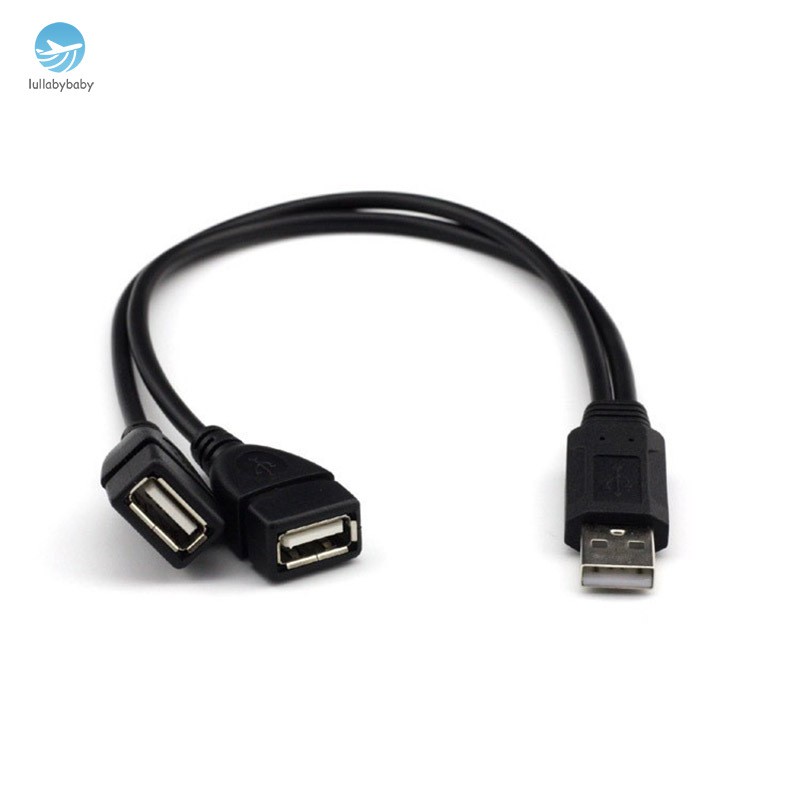 Dây Cáp Chữ Y Chuyển Đổi Đầu Usb 2.0 1 Đầu Đực Sang 2 Đầu Cái