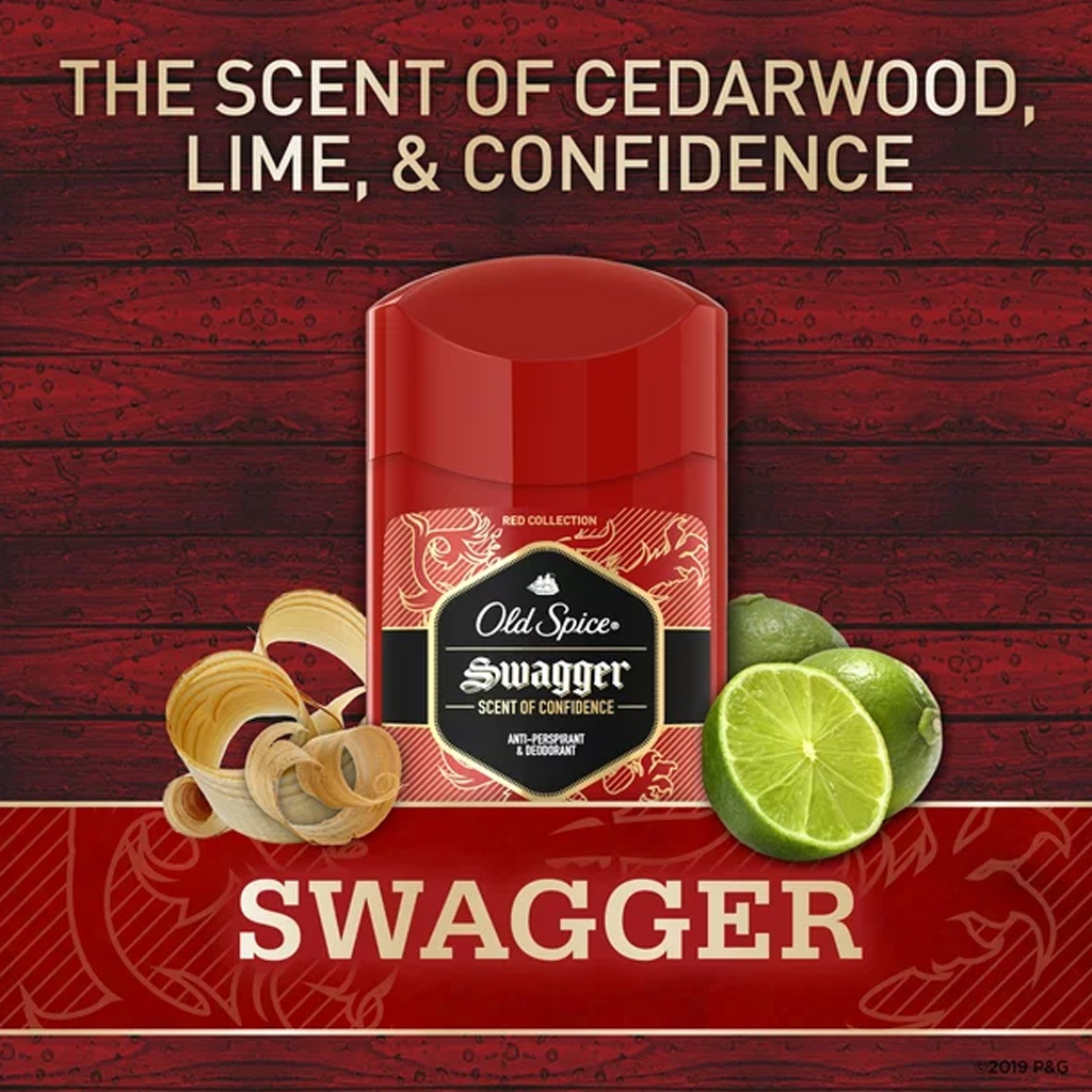Lăn Sáp khử mùi Old Spice Swagger 73G Red Collection (Sáp Trắng) - HKT Shop