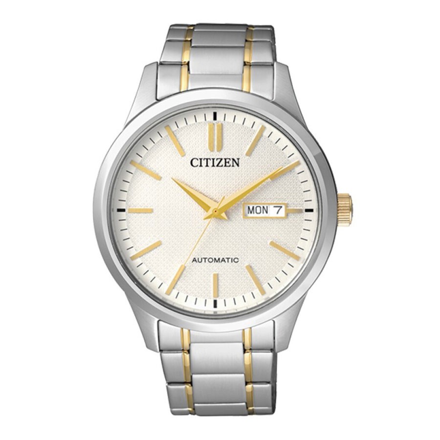 Đồng Hồ Nam Citizen Dây Thép Không Gỉ NH7524-55A - Mặt Trắng (Sapphire)