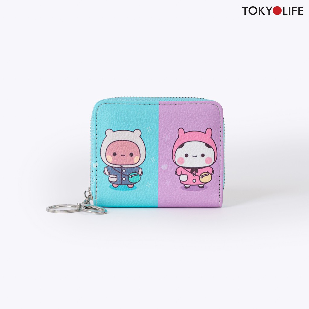 Ví mini TOKYOLIFE nhiều màu, họa tiết dễ thương đựng card, đựng tiền tiện dụng E8WAL303I