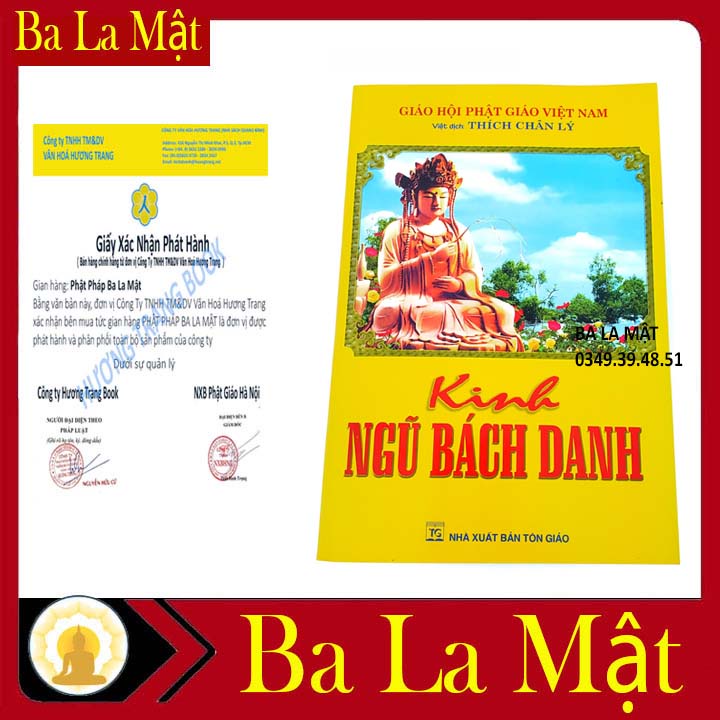 Sách - Kinh Ngũ Bách Danh Trọn Bộ Bìa Giấy - Ba La Mật Shop