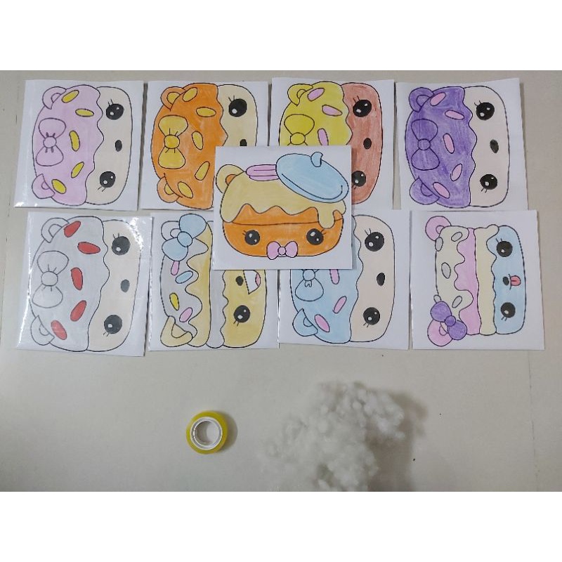 Bộ kit làm squishy giấy chậm tăng