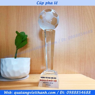 Cúp pha lê quả bóng đá