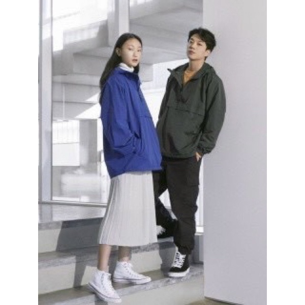 Khoác dù dây kéo nửa dư xịn 100%