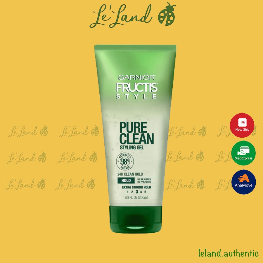 Bill US - Tuýp gel giữ nếp tạo kiểu tóc Garnier Fructis Style Pure Clean Styling Gel