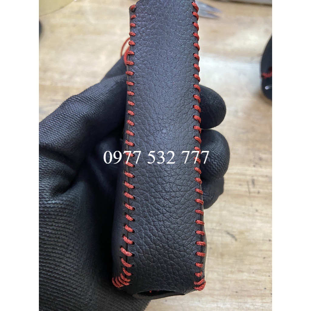 Combo bọc cần số+ tay phanh BT50 Số sàn da bò handmade  bảo hành 2 năm
