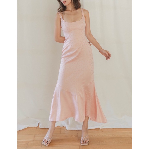 Đầm maxi gấm hồng đuôi cá DRESSIE - Aurora maxi dress