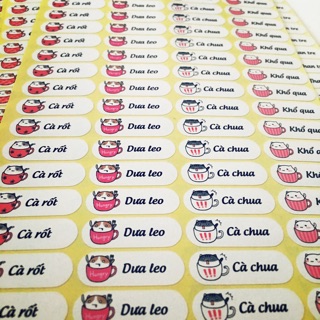 Combo 1000 tem dán nhân bánh trung thu / tem dán sản phẩm