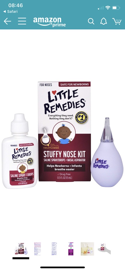 Nước muối sinh lí Little Remedies 30ml, 59ml