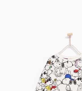 Áo phông snoopy zara
