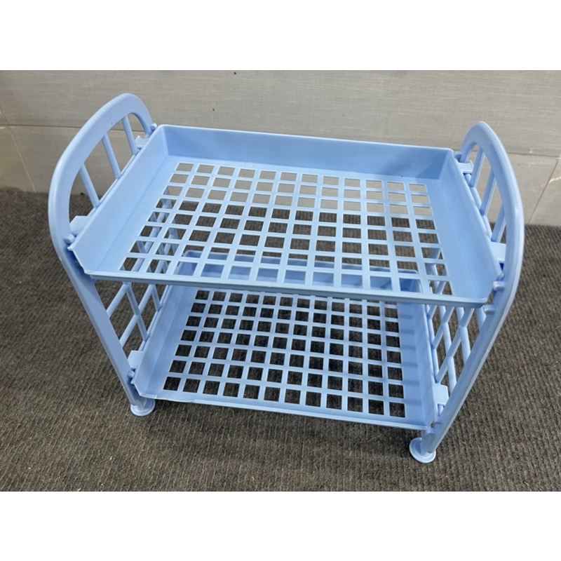 Kệ nhựa 2 tầng mini đựng đồ đa năng