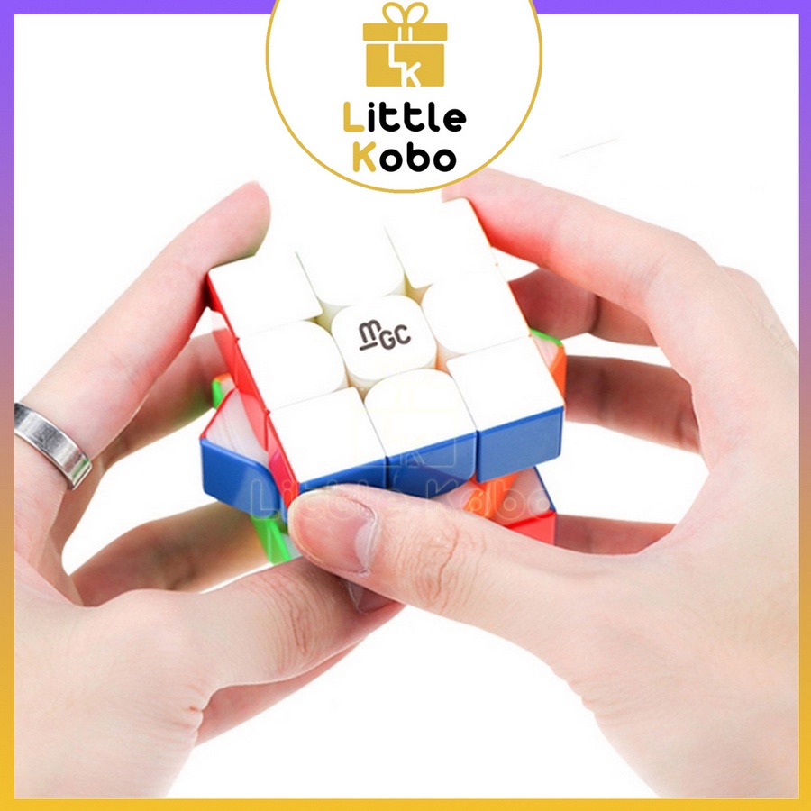 Rubik 3x3 YJ MGC 3x3 V2 M Có Nam Châm Stickerless Rubic Không Viền 3 Tầng Đồ Chơi Trí Tuệ