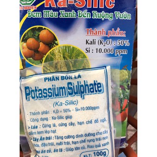 Phân bón Kali Silic dùng cho cây trồng gói 100gr