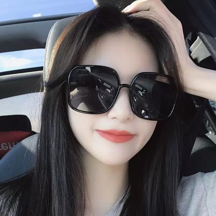 Sunglasses Women's New Glasses Online Celebrity Sunglasses Star Big Frame Slim Anti-UV Sunglasses Women