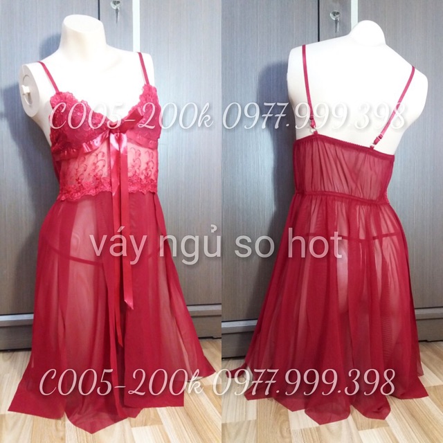 Váy ngủ 2 dây xẻ tà sang trọng - S148 - Có ảnh thật | BigBuy360 - bigbuy360.vn