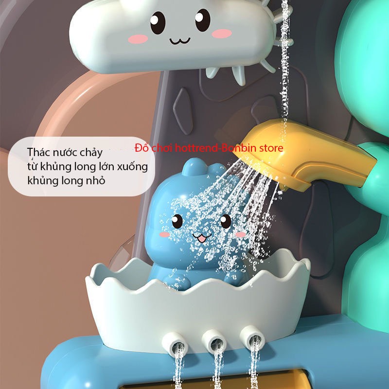 Thác Nước Khủng Long Đồ Chơi Nhà Tắm Cho Bé Nghịch Nước Siêu Cấp Dễ Thương - BỐ KHỦNG LONG