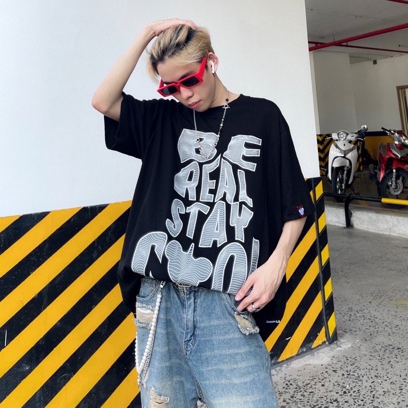 Áo Thun UNCOVER REAL STAY COOL Full Tag Vải Loca Brad Tay Lỡ Chất Cotton - DIONS Store