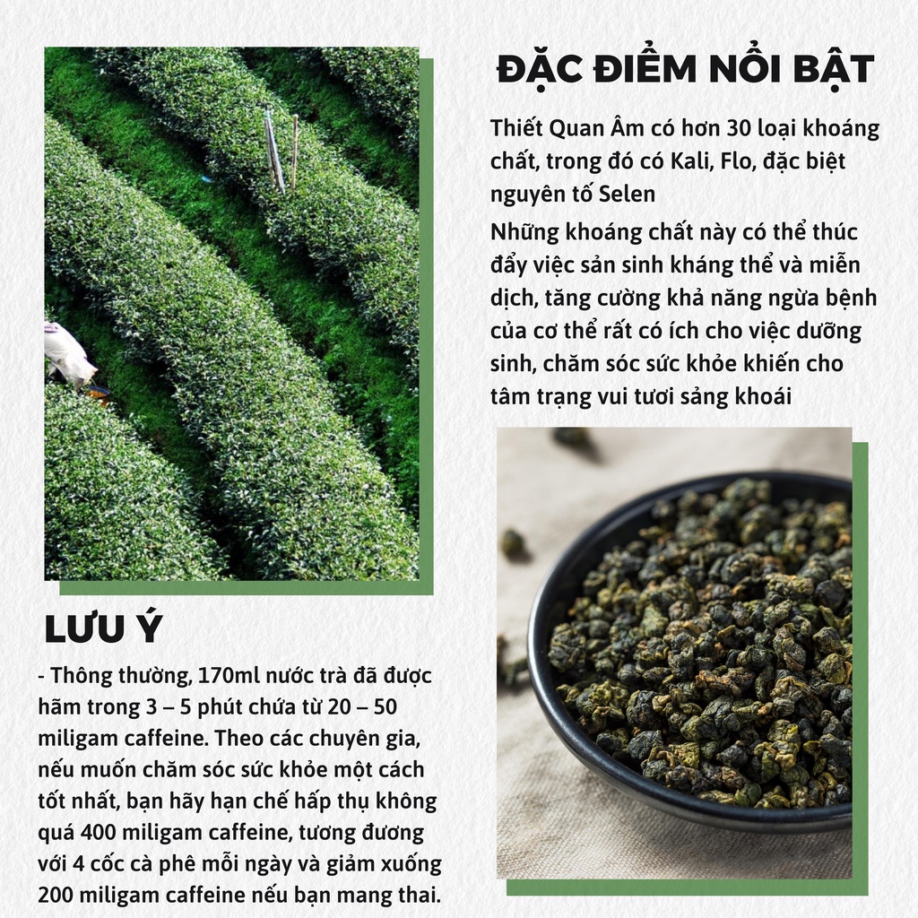 Trà olong Thiết Quan  m VinSaf 500g nguyên liệu pha chế đồ uống trà sữa TOLTQA500