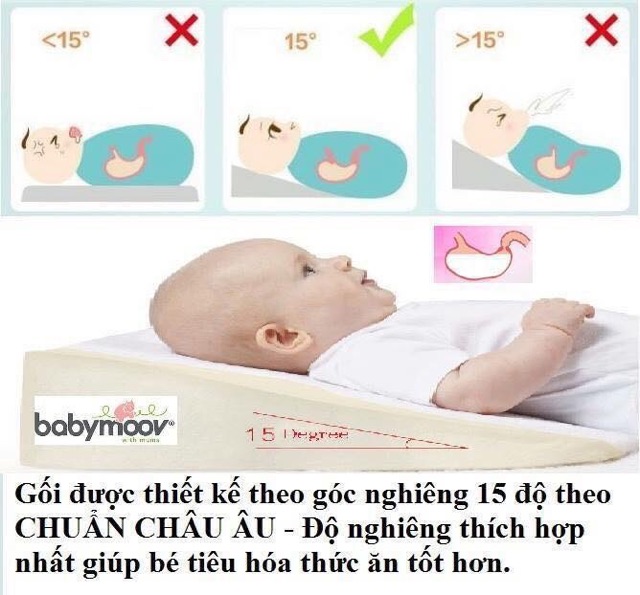 GỐI CHỐNG TRÀO NGƯỢC BABYMOOV CHÍNH HÃNG NHẬP KHẨU PHÁP