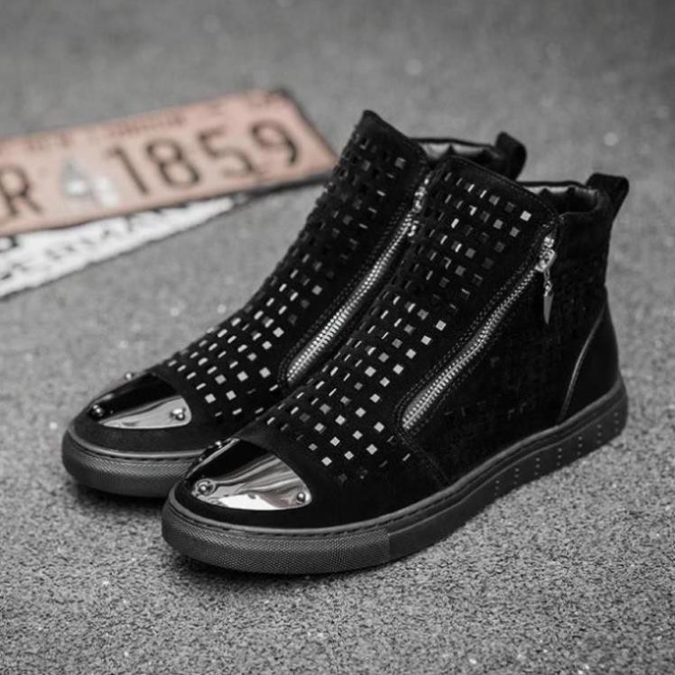 High quality winter men boots zip up autumn high quality shoes cap toe punk designs [Sale]