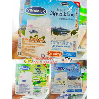 Sữa chua Vinamilk có đường/ không đường lốc 4 hộp x 100g