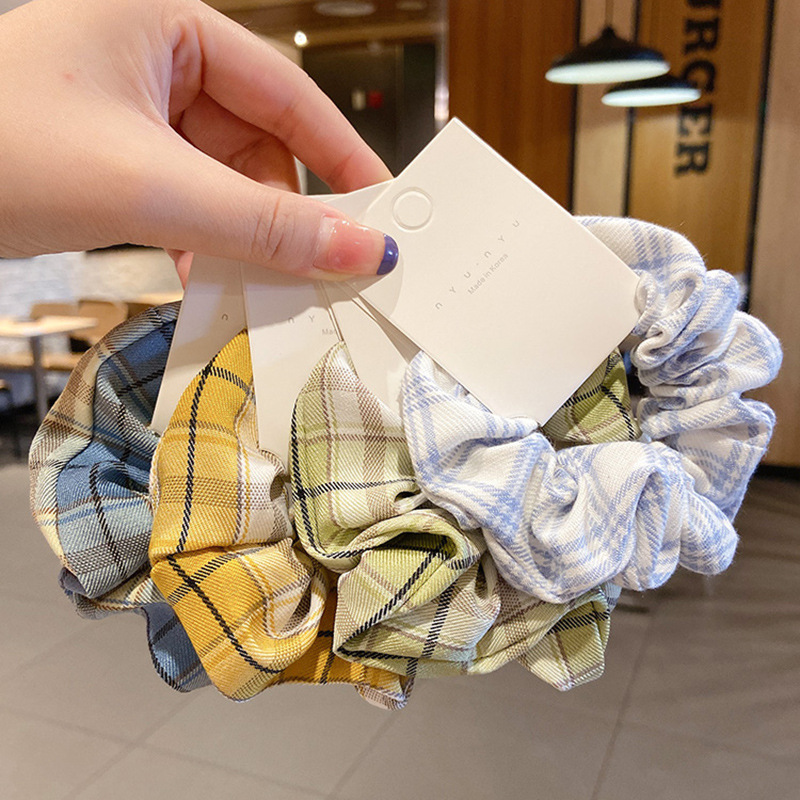 Dây Buộc Tóc Co Giãn Kẻ Sọc Kiểu Hàn Quốc Xinh Xắn Cho Nữ