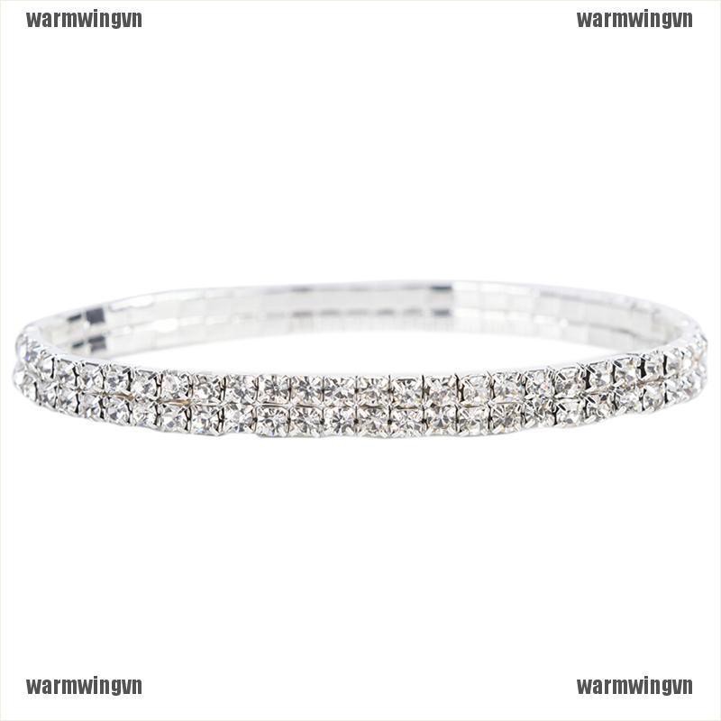 Multilayer Row Crystal Rhinestone Stretch Beach Anklet Chain Bracelet Jewelry ingvn | BigBuy360 - bigbuy360.vn