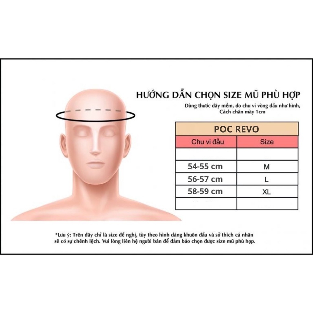 TẶNG KHÓA - Fullface POC REVO thể thao - hàng chính hãng bảo hành 24 tháng