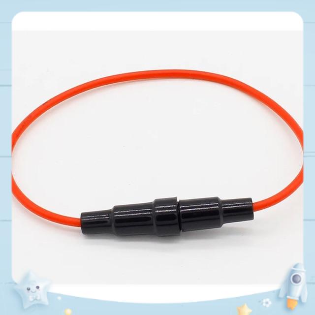 ( 1 đôi) Vỏ cầu chì ống thuỷ tinh 5x20mm kèm dây