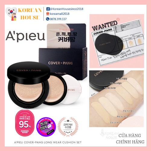 (Chính hãng) PHẤN NƯỚC KIỀM DẦU APIEU COVER PANG LONGWEAR CUSHION