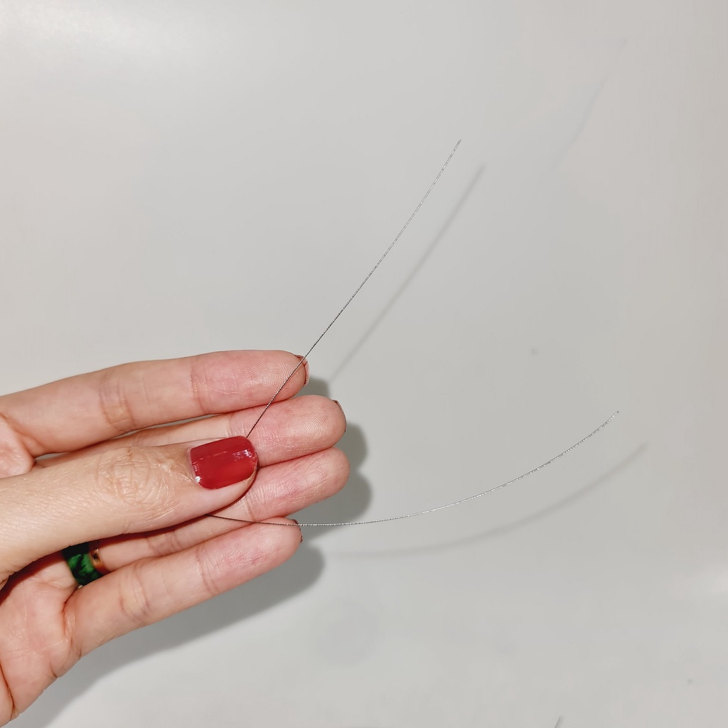 Kim xâu vòng tay chuỗi hạt đá, xỏ hạt cườm dài 20cm - chất liệu thép mềm không rỉ - TRANGSUCT3T | BigBuy360 - bigbuy360.vn