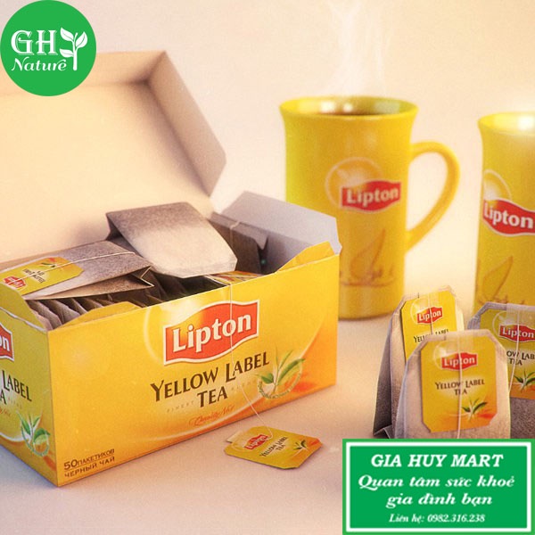 Trà lipton túi lọc đầy đủ vị Chanh - Đào - Gừng - Matcha - Xoài