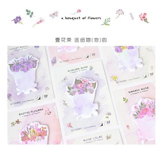 Giấy note Bó hoa xinh mẫu mới. ♥