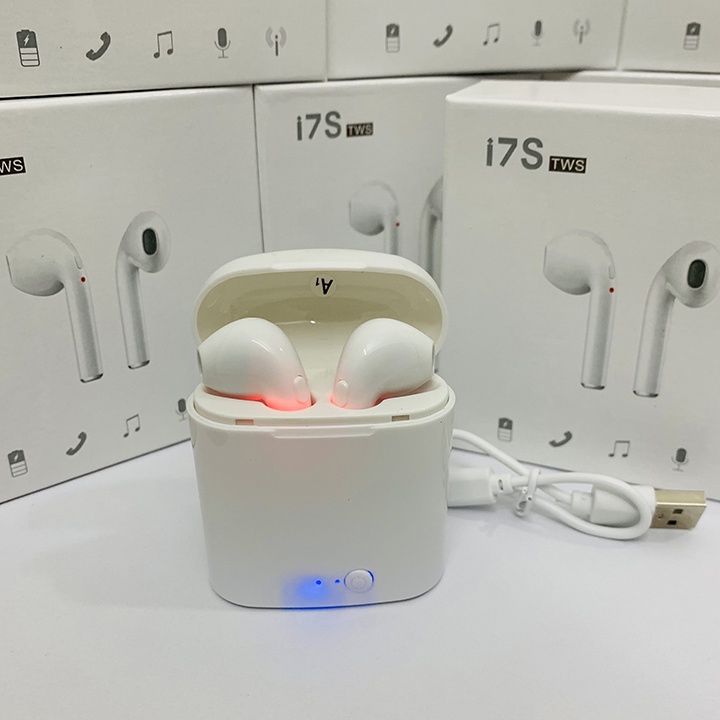 Tai Nghe Bluetooth 5.0 Không Dây TWS I7S Gồm 2 Tai Nghe Kèm Hộp Sạc
