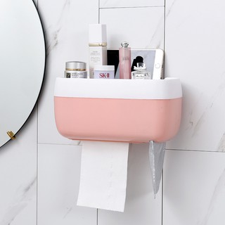 Hộp đựng giấy đa năng - hộp khăn giấy vệ sinh dán tường l1