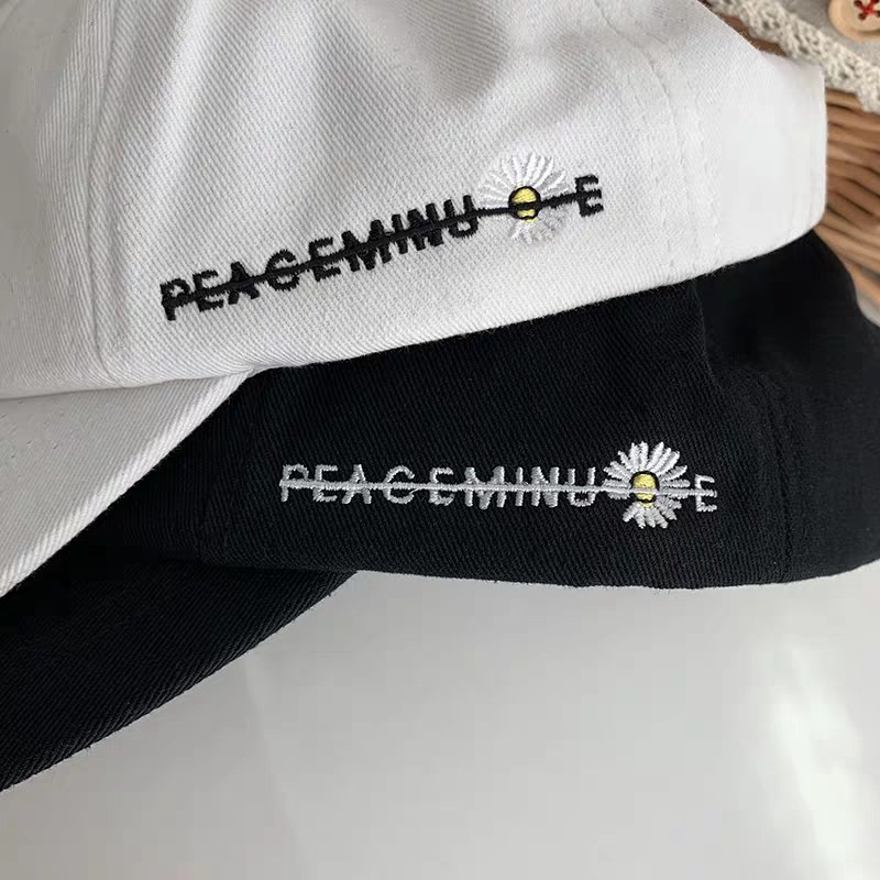 [Form Mềm] Nón Mũ Kết Peaceminusone Nam Nữ Hoa Cúc Trắng
