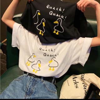 Áo tee vịt quack quack đen - trắng