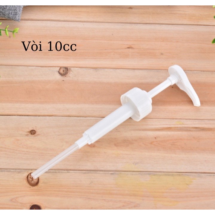 Vòi lẻ dành riêng cho bình pump bình nhấn xịt siro thủy tinh nhựa 1100ml định lượng 10cc một lần bơm