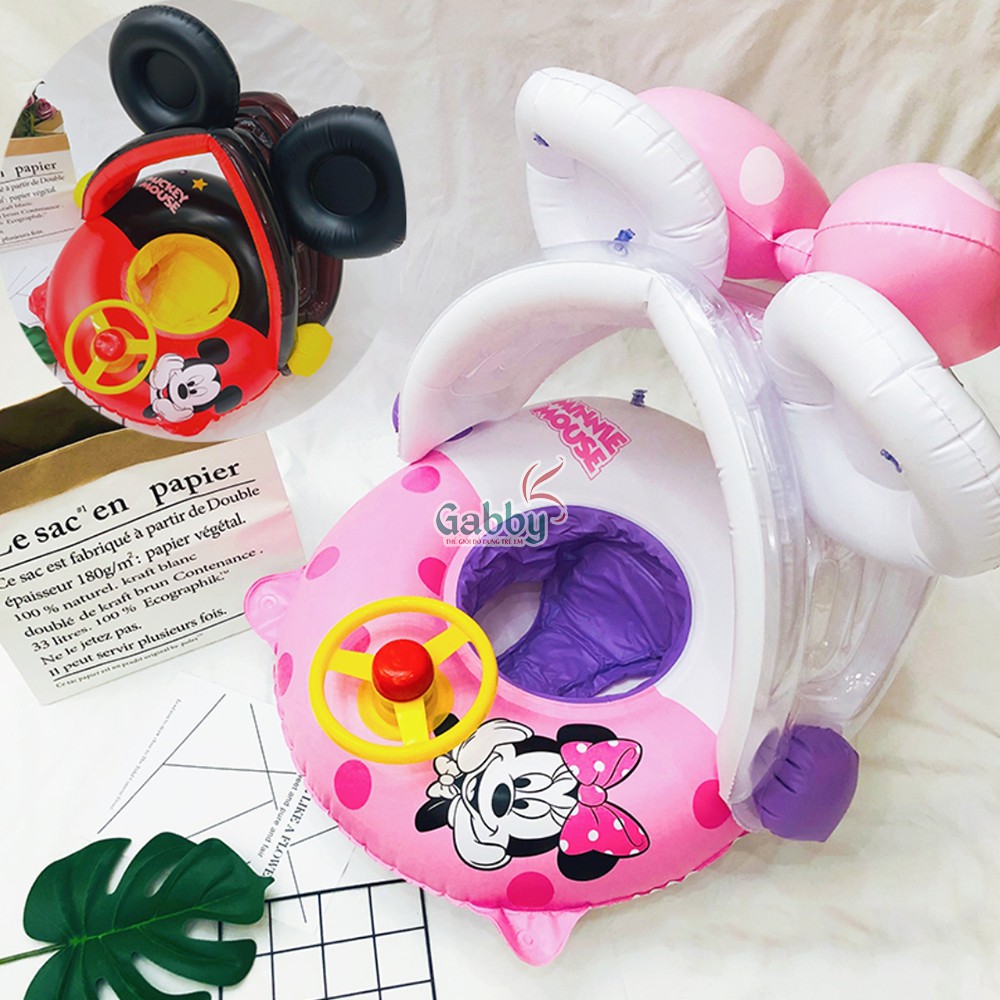 PHAO TẮM DISNEY CHO BÉ CÓ MUI (Hình Mickey/ Minnie)