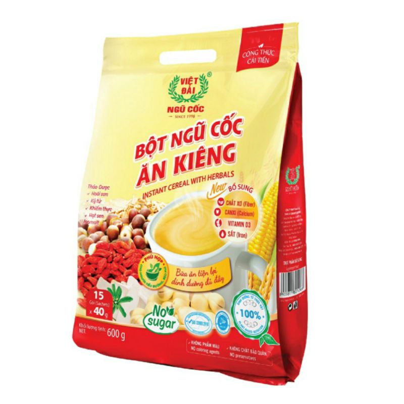bột ngũ cốc ăn kiêng việt đài gói 600g