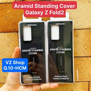[New box]-Ốp lưng carbon Aramid Standing Cover cho SS Galaxy Z Fold2/Z Fold 2 5G chính hãng Samsung