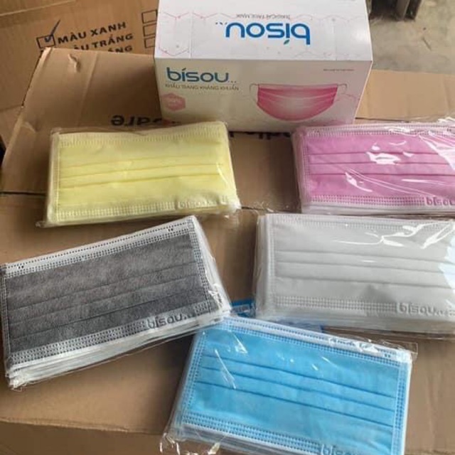 Khẩu trang Bisou hộp 50 chiếc