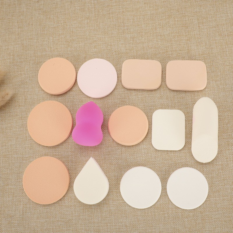 Full Túi 12 Miếng Trang Điểm Kem Nền Phấn Phủ KELI Puff KMTD1