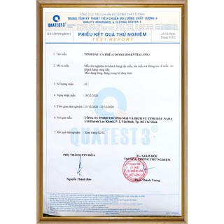 Tinh dầu CÀ PHÊ nguyên chất Nada